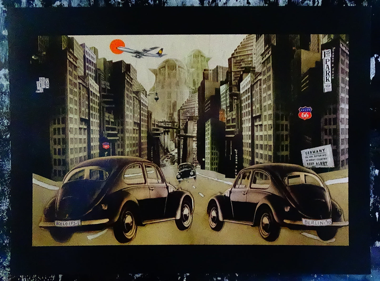 A4 Kunstdruck mit weißem Rand Querformat
