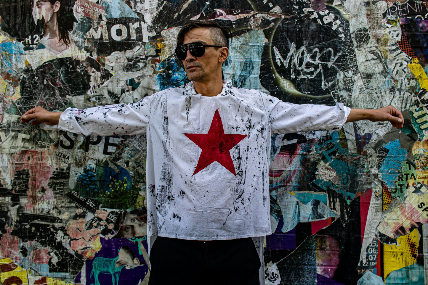 weißes DADA Hemd/Shirt Gr. M/L