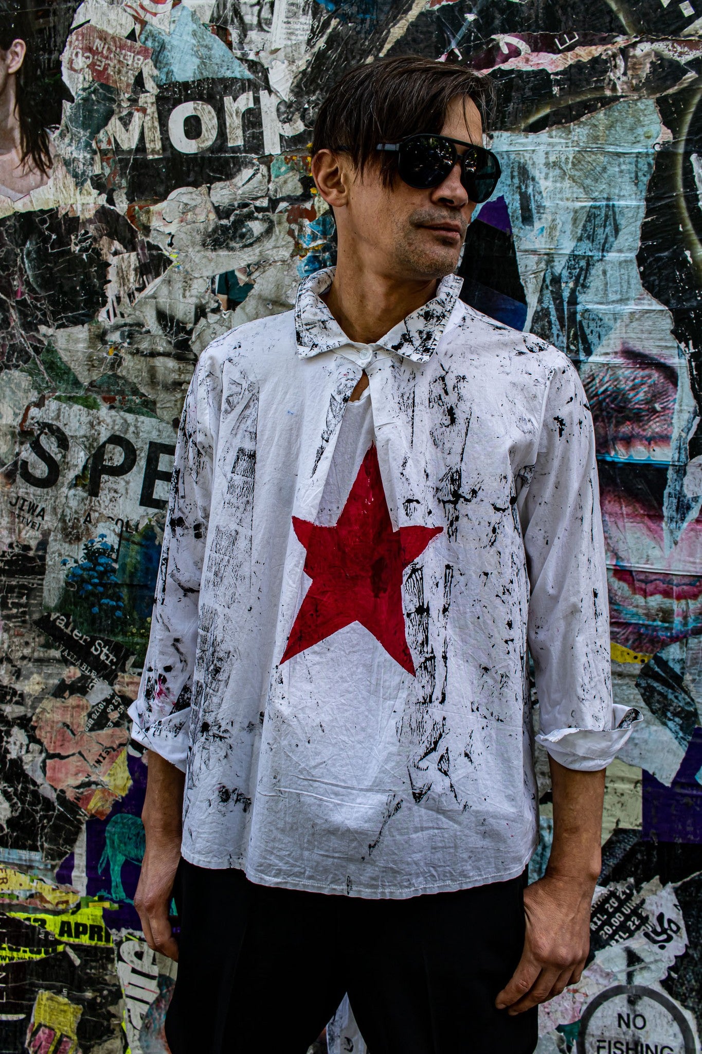 weißes DADA Hemd/Shirt Gr. M/L