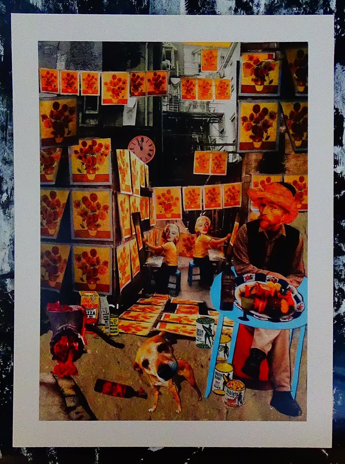 A4 Kunstdruck mit einem weißen Rand - Hochformat