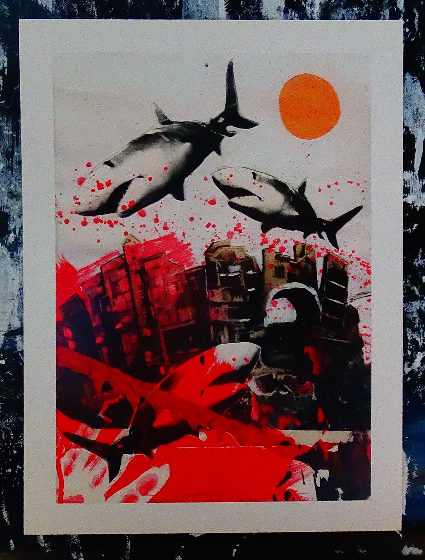 A4 Kunstdruck mit einem weißen Rand - Hochformat