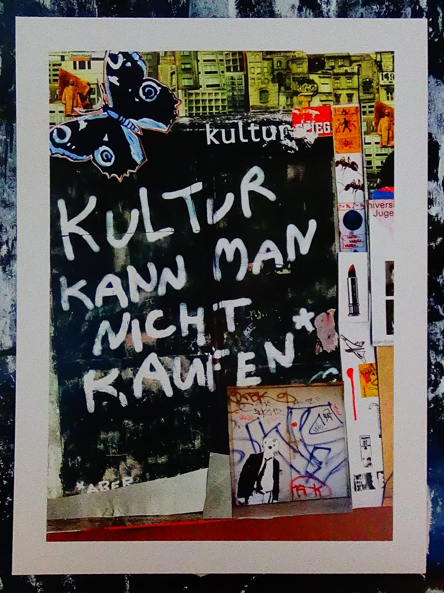 A4 Kunstdruck mit einem weißen Rand - Hochformat