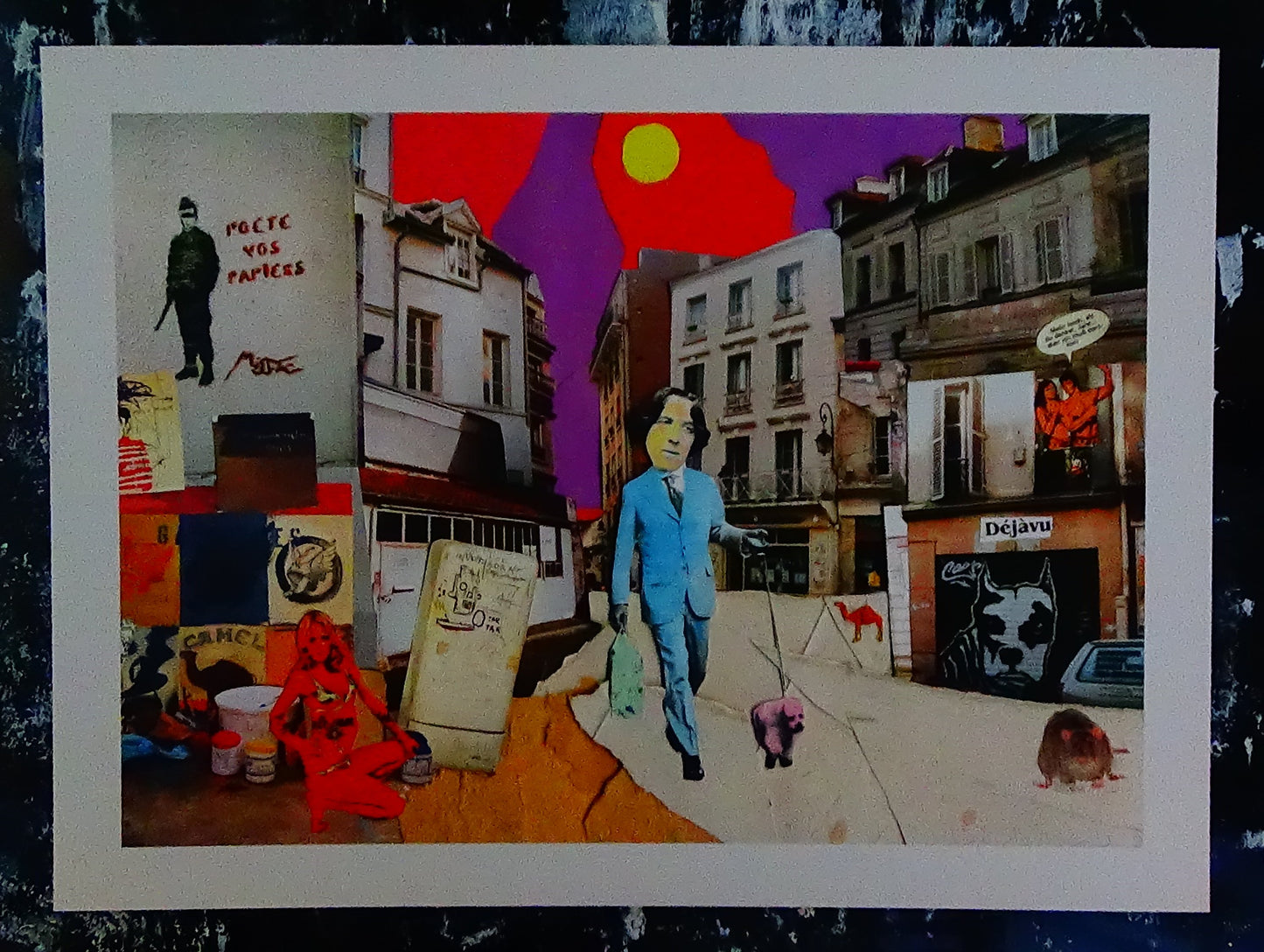A4 Kunstdruck mit weißem Rand Querformat
