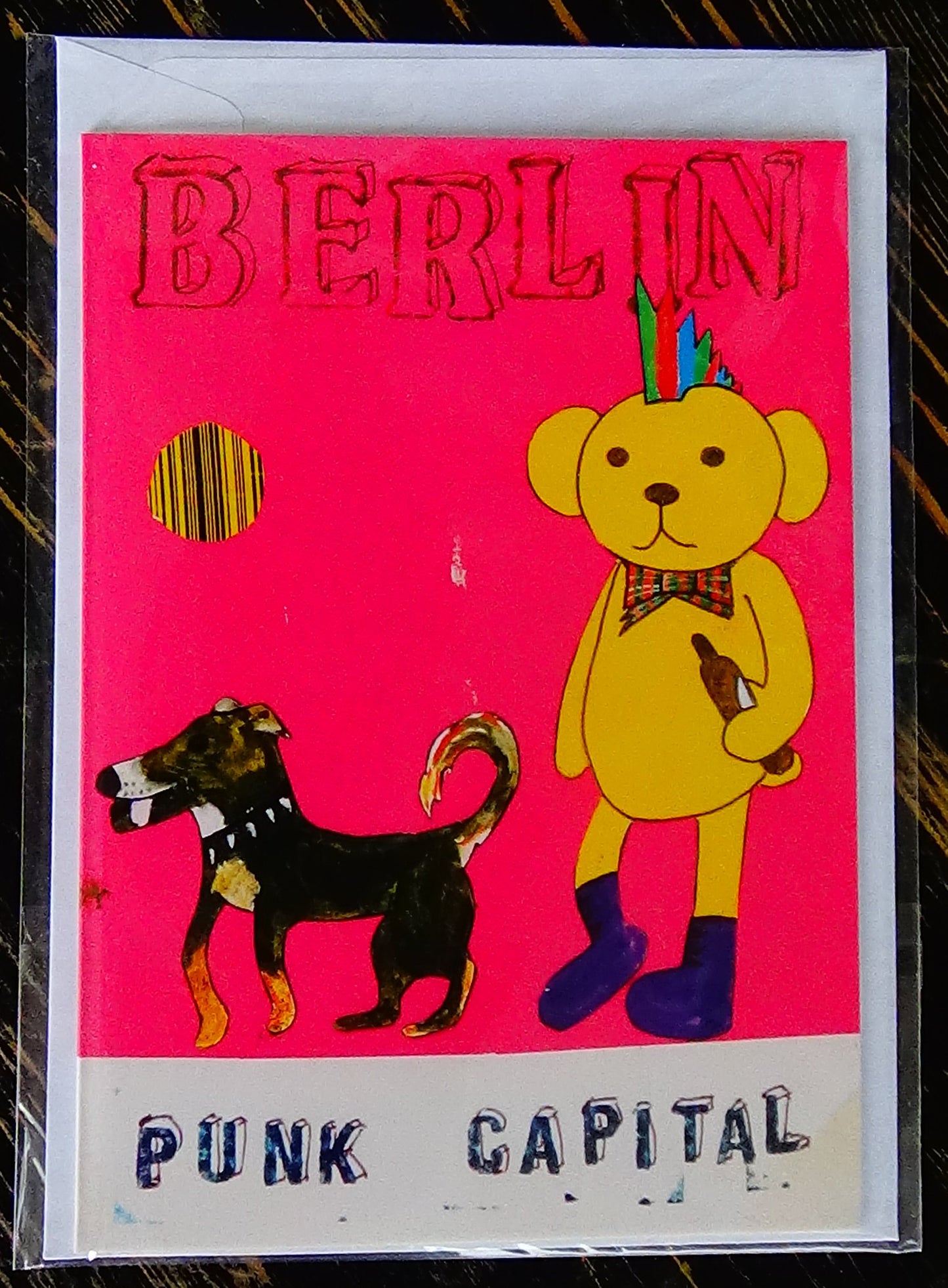 Postkarten mit Umschlag in Folie eingepackt