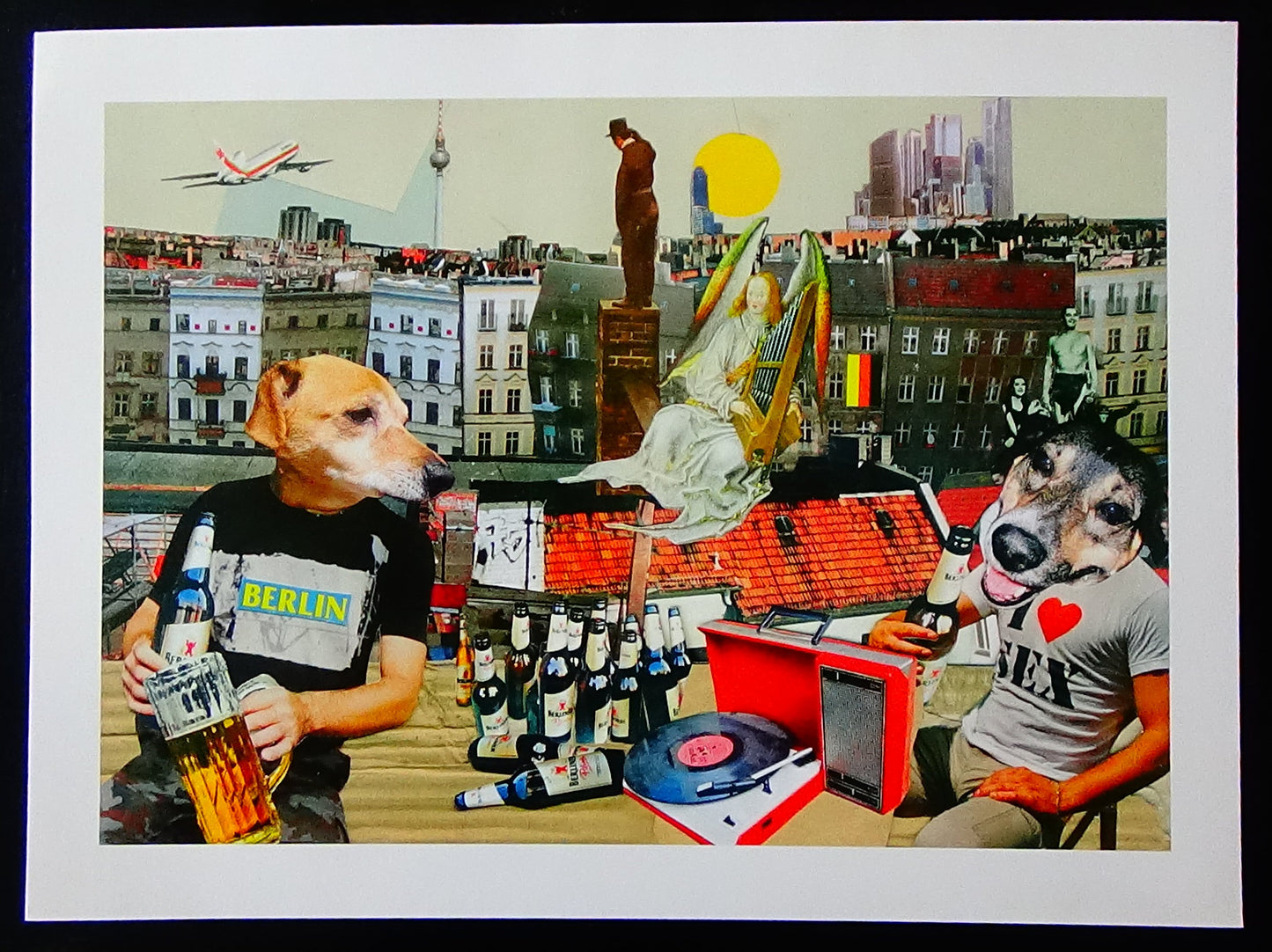A4 Kunstdruck mit weißem Rand Querformat