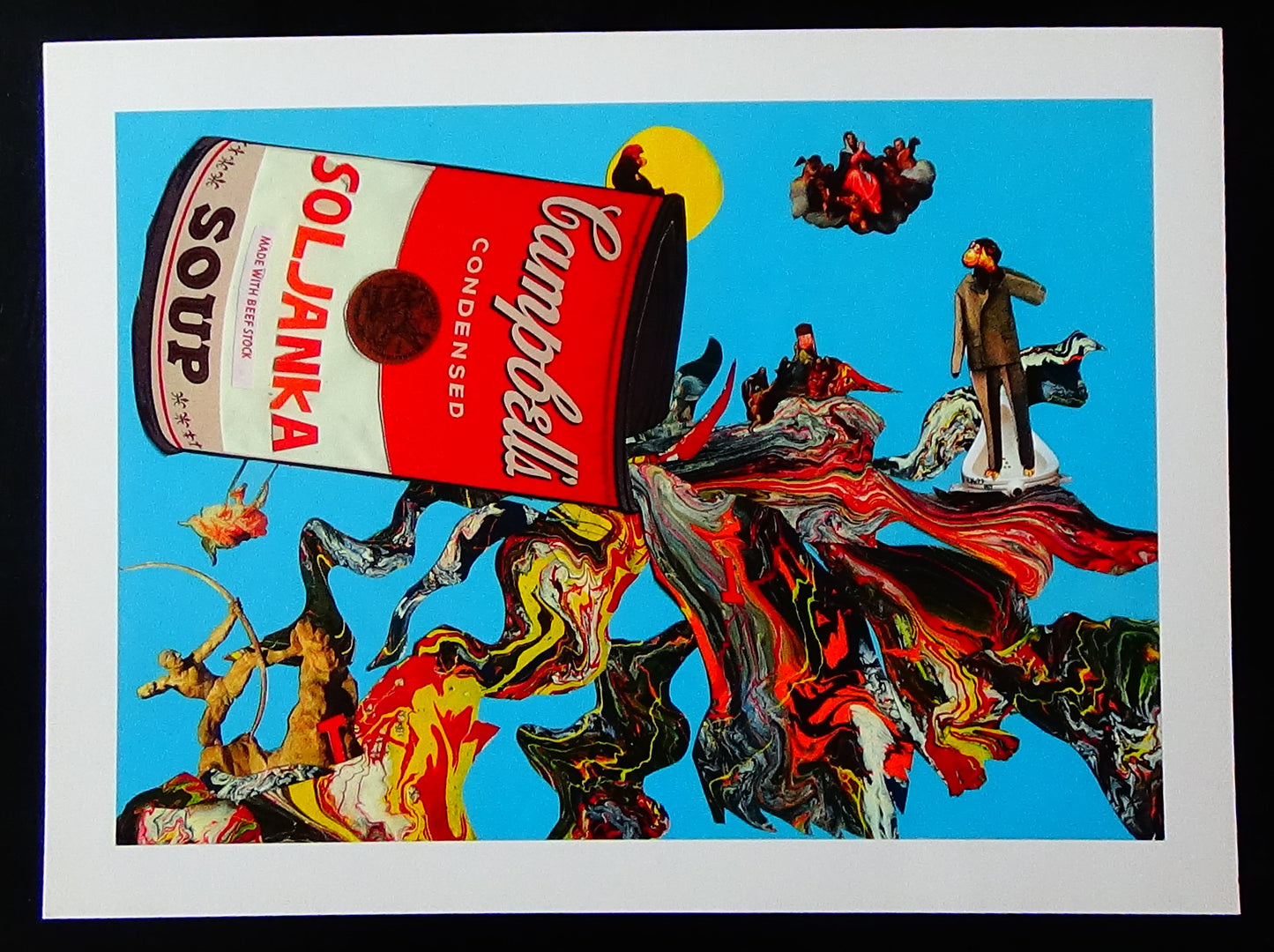 A4 Kunstdruck mit weißem Rand Querformat