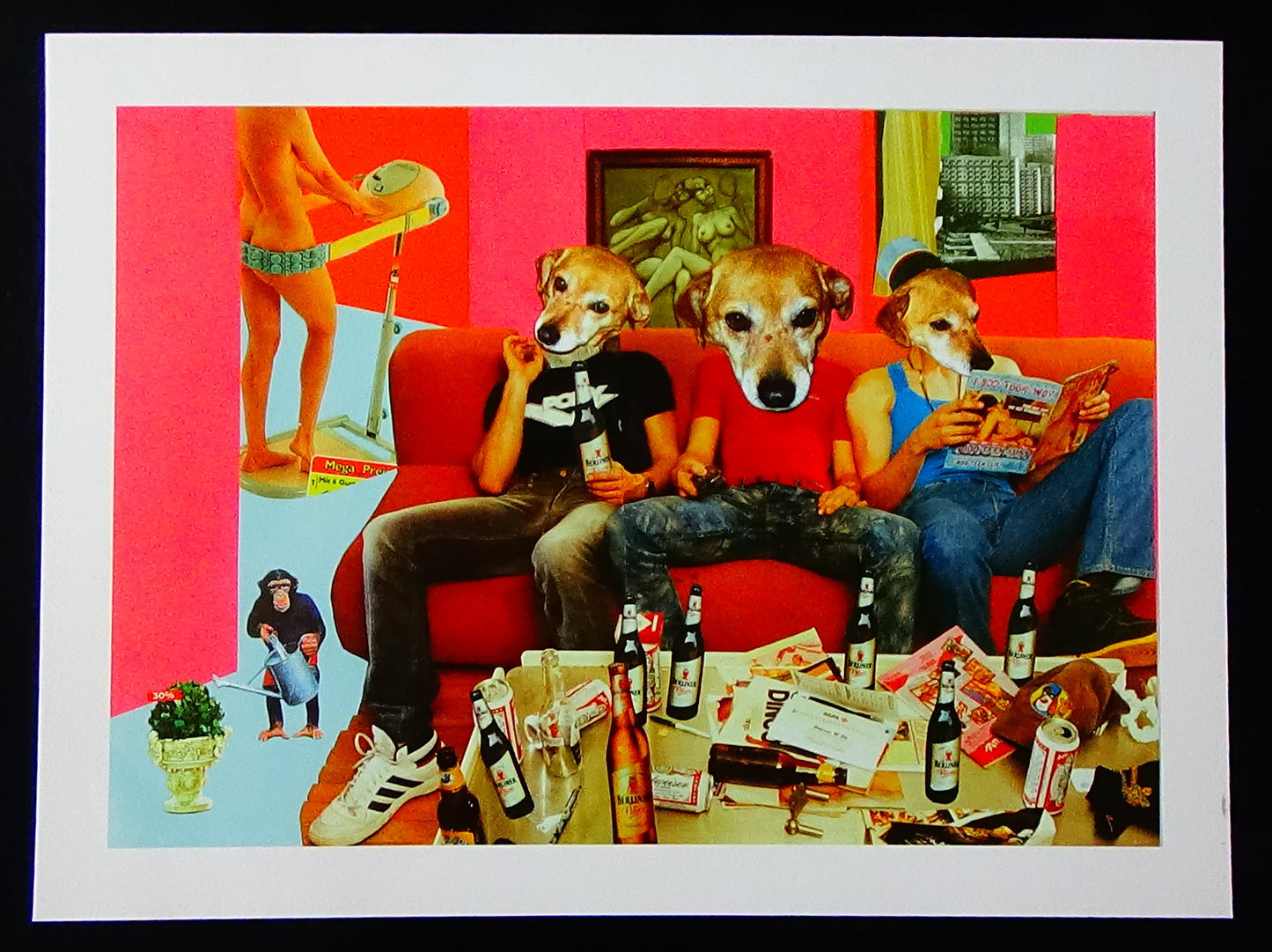 A4 Kunstdruck mit weißem Rand Querformat
