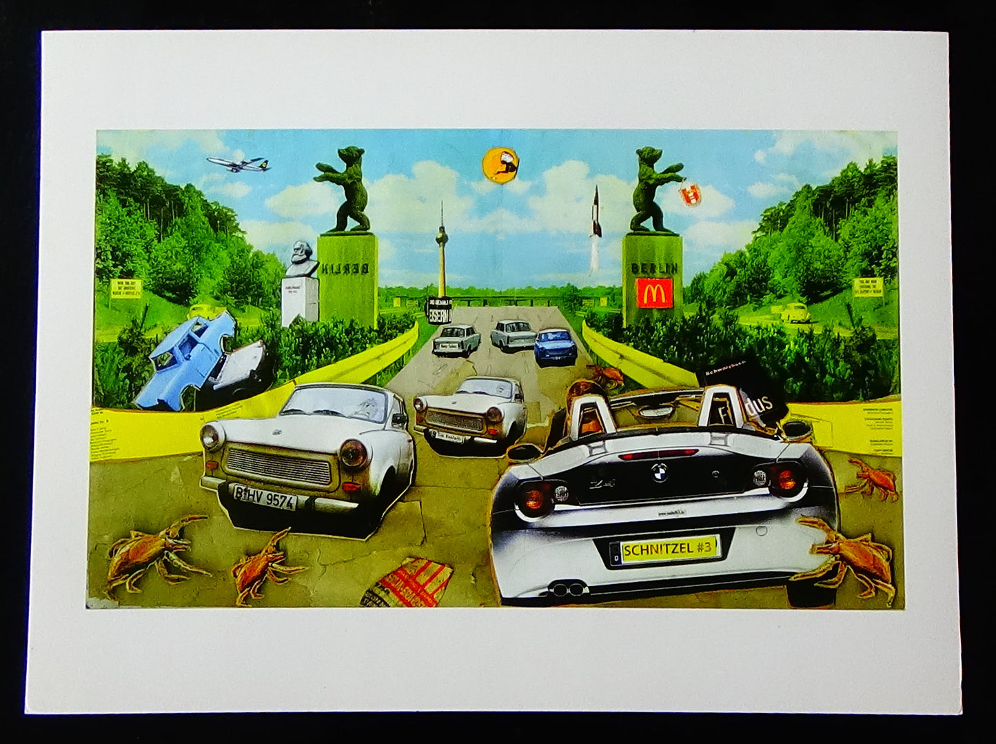 A4 Kunstdruck mit weißem Rand Querformat