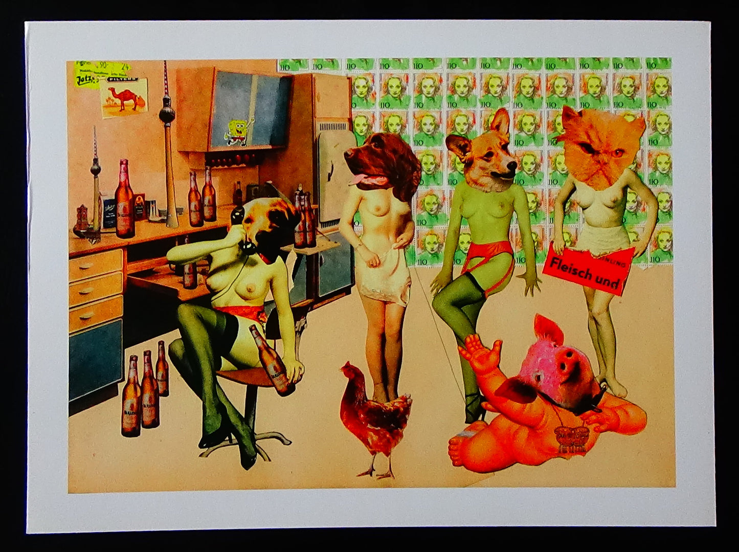 A4 Kunstdruck mit weißem Rand Querformat