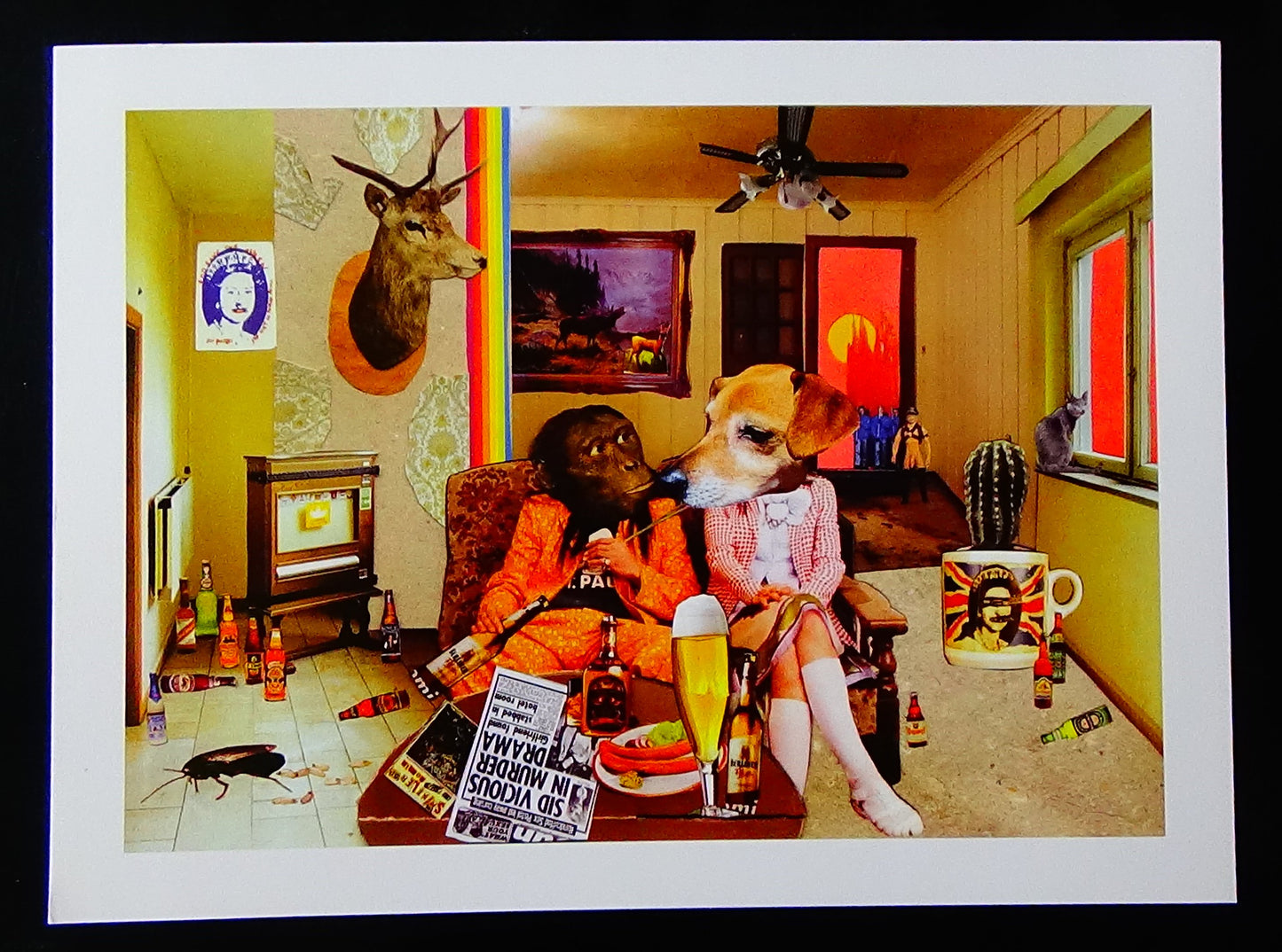 A4 Kunstdruck mit weißem Rand Querformat