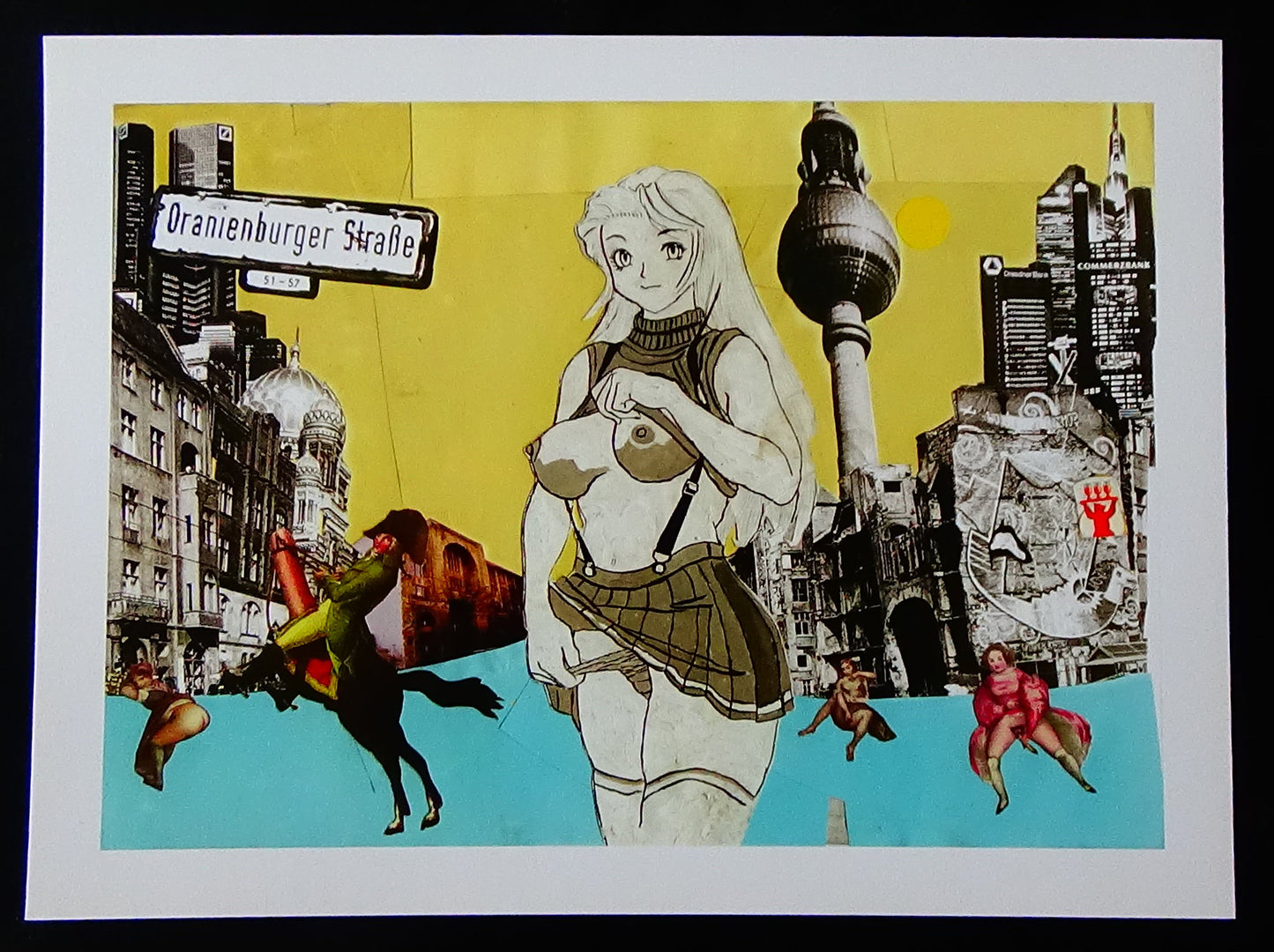 A4 Kunstdruck mit weißem Rand Querformat