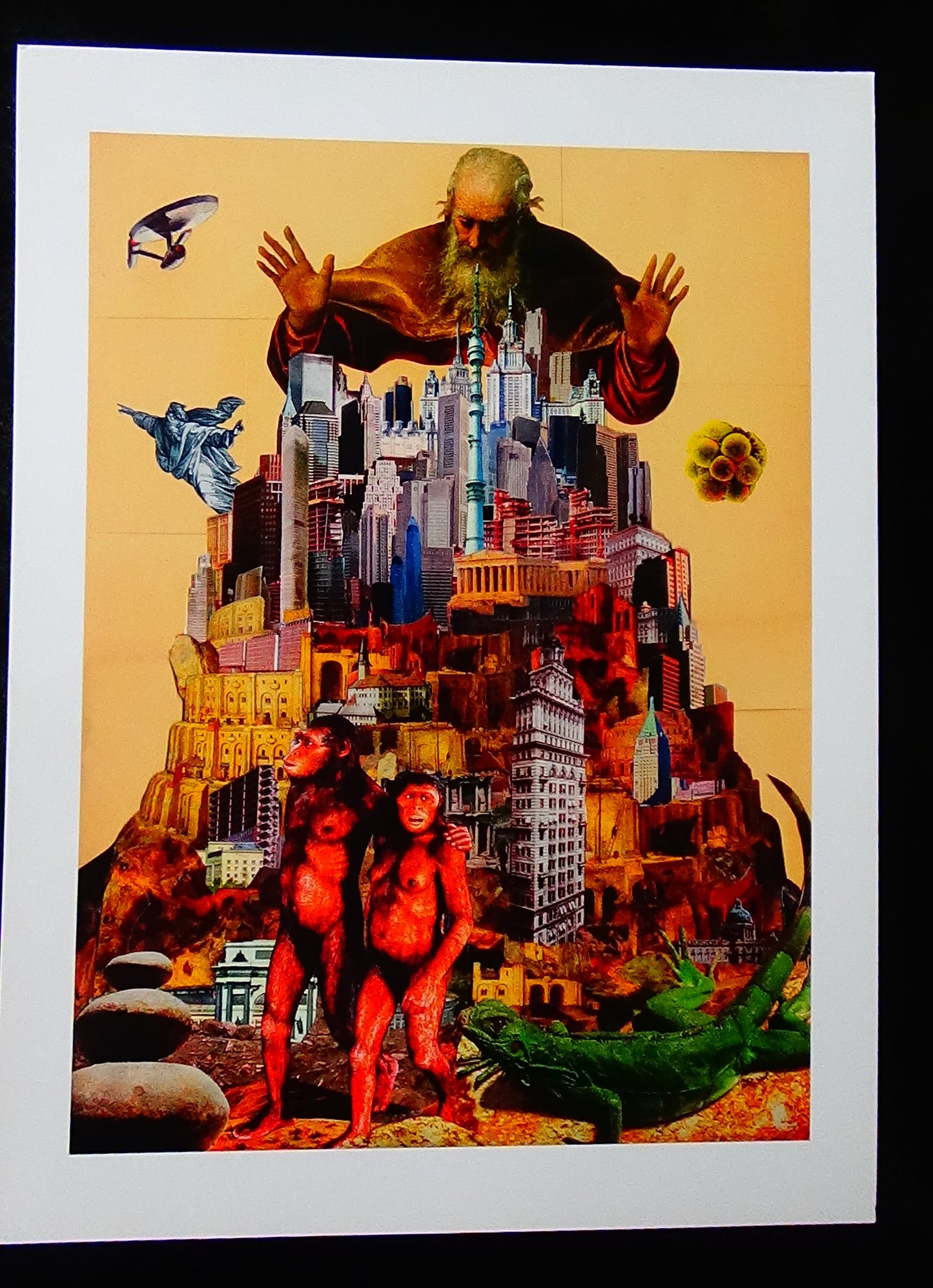 A4 Kunstdruck mit einem weißen Rand - Hochformat