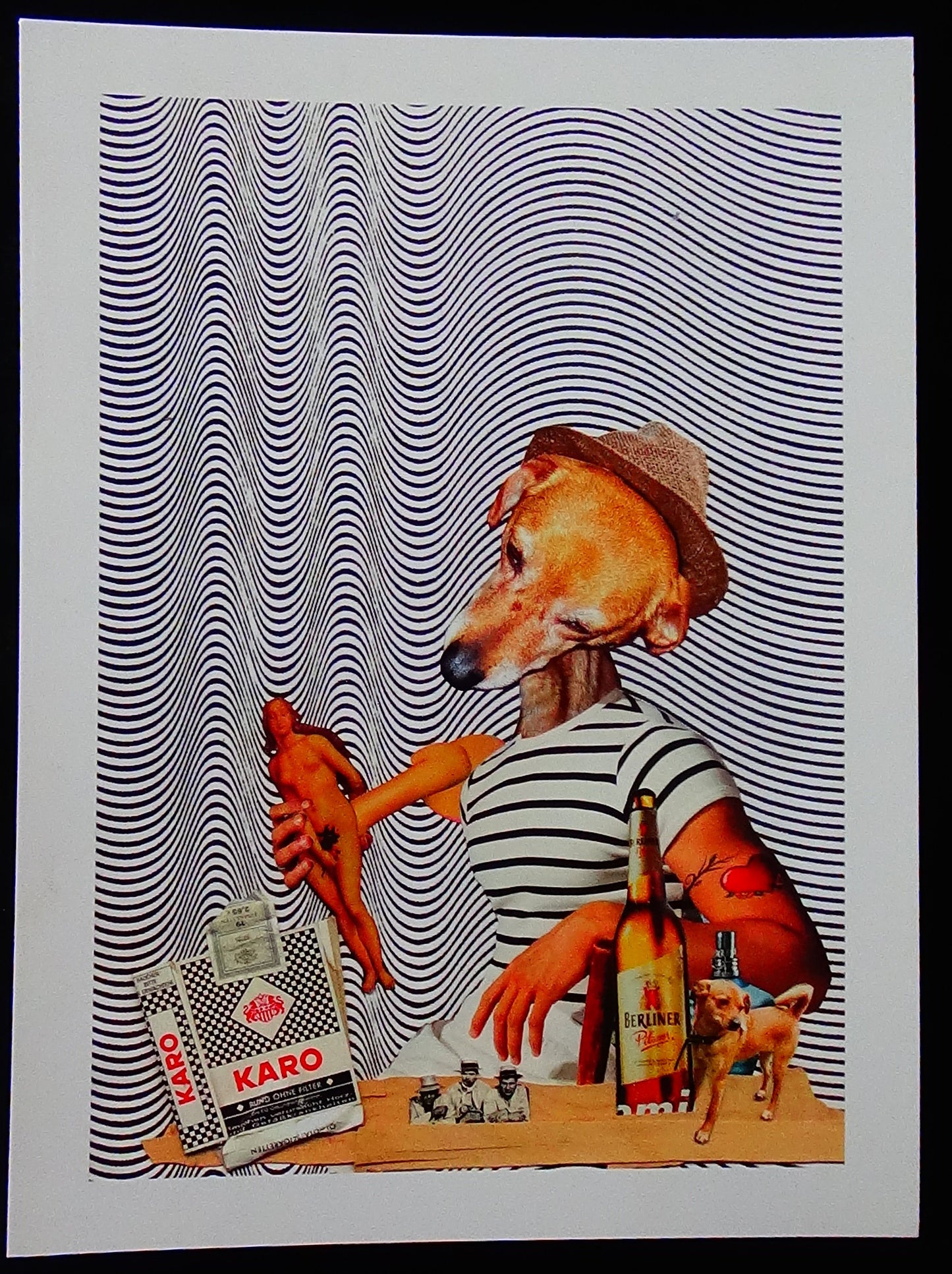 A4 Kunstdruck mit einem weißen Rand - Hochformat