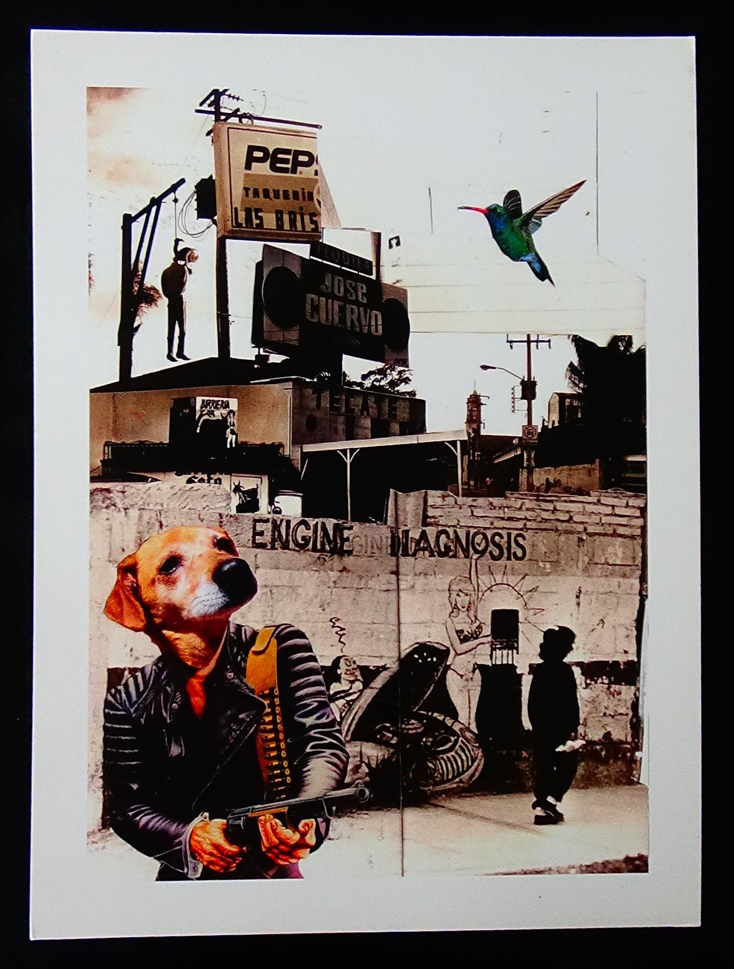 A4 Kunstdruck mit einem weißen Rand - Hochformat