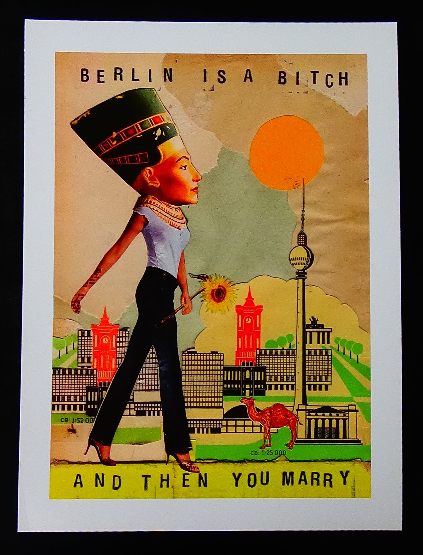 A4 Kunstdruck mit einem weißen Rand - Hochformat