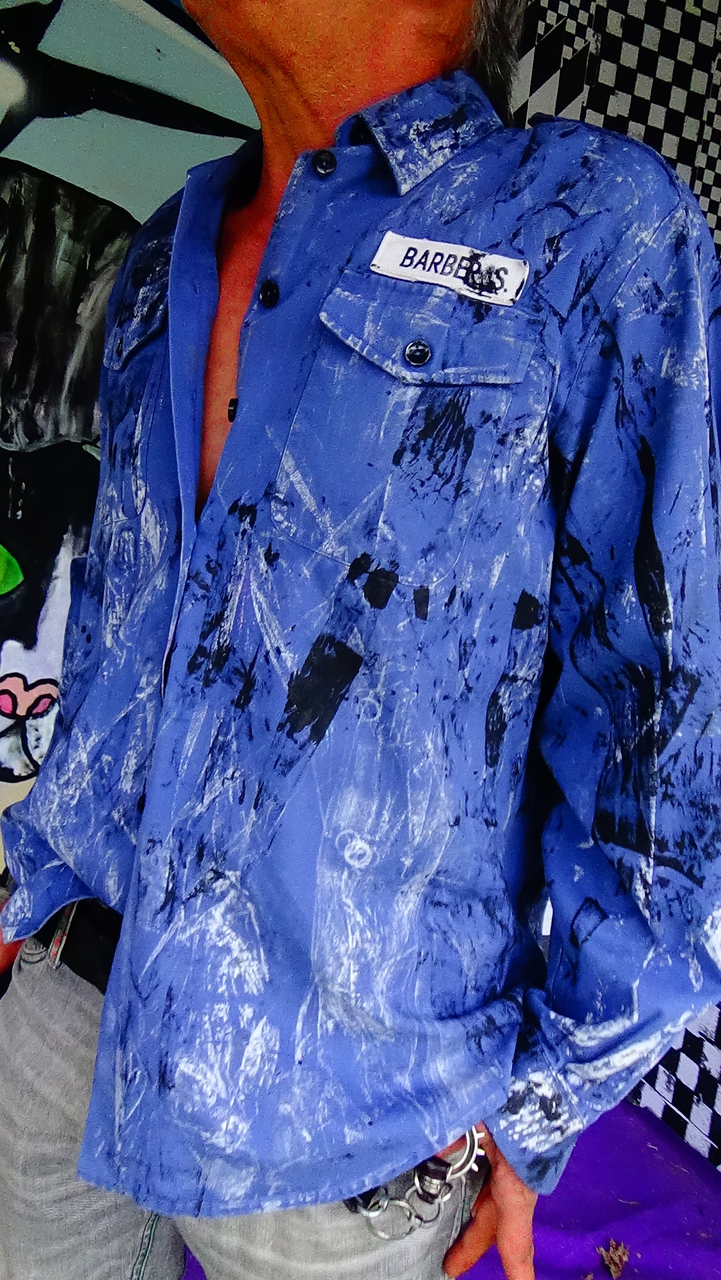 blaue ArbeitsHemden