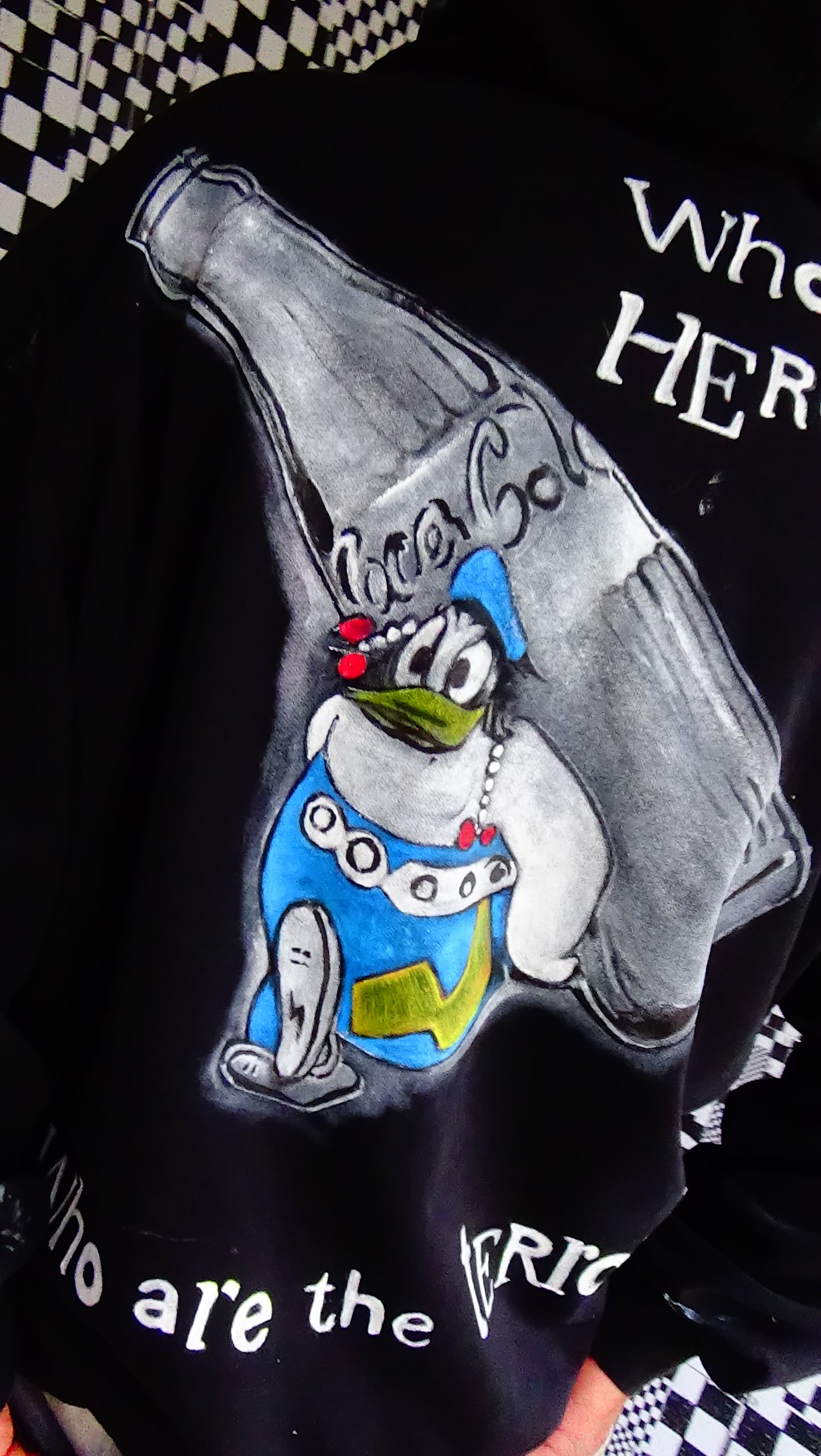 Hoodie namens "who are the heroes and who are the terrorists"
